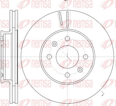 Remsa 61023.10 - Brake Disc autospares.lv