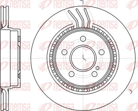 Remsa 61071.10 - Brake Disc autospares.lv