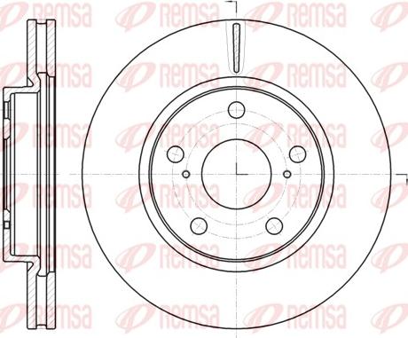 Remsa 61077.10 - Brake Disc autospares.lv