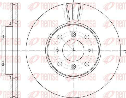 Remsa 61153.10 - Brake Disc autospares.lv