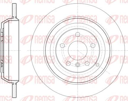 Remsa 61166.00 - Brake Disc autospares.lv