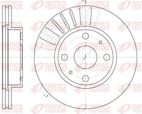 Remsa 6116.10 - Brake Disc autospares.lv