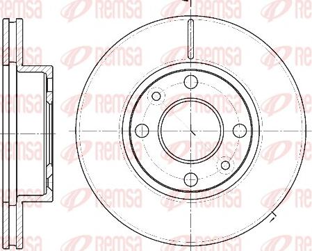 Remsa 61162.10 - Brake Disc autospares.lv