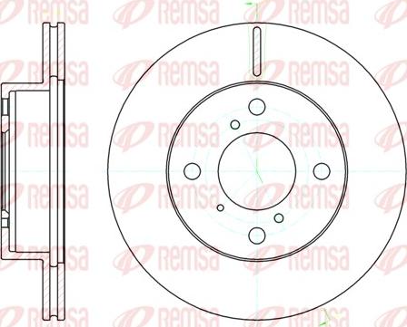 Remsa 61104.10 - Brake Disc autospares.lv