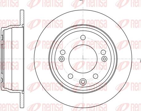 Remsa 61105.00 - Brake Disc autospares.lv