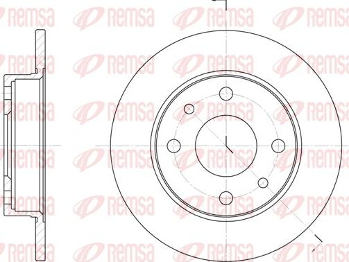 Remsa 6110.00 - Brake Disc autospares.lv