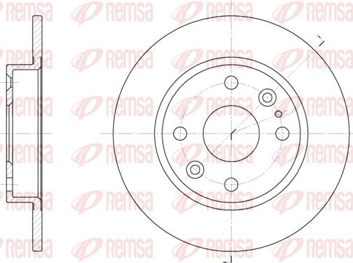 Remsa 61119.00 - Brake Disc autospares.lv