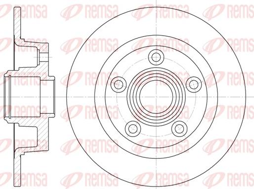 Remsa 61114.00 - Brake Disc autospares.lv