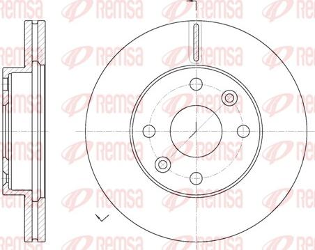 Remsa 61116.10 - Brake Disc autospares.lv