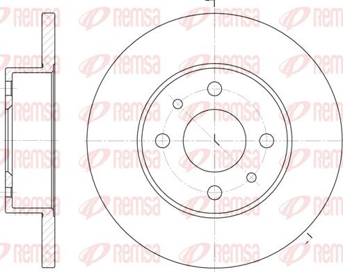 Remsa 6111.00 - Brake Disc autospares.lv