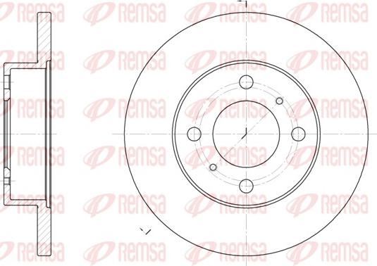 Remsa 61117.00 - Brake Disc autospares.lv