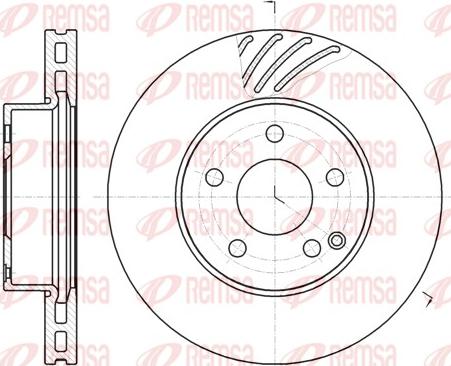 Remsa 61184.10 - Brake Disc autospares.lv