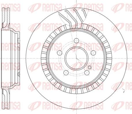 Remsa 61187.10 - Brake Disc autospares.lv