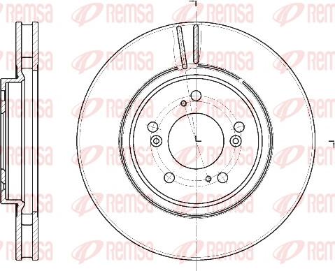 Remsa 61129.10 - Brake Disc autospares.lv