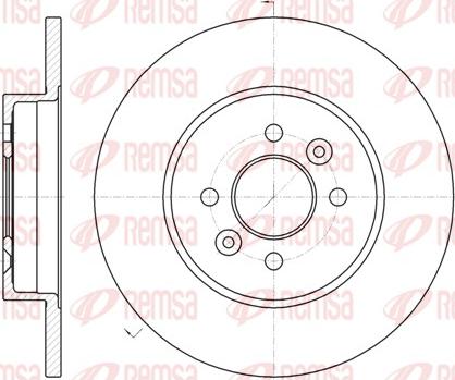 Remsa 61176.00 - Brake Disc autospares.lv