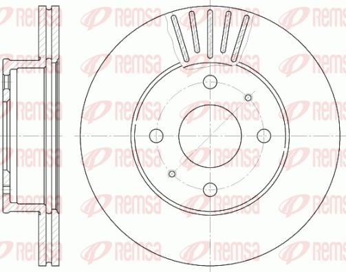 Remsa 61178.10 - Brake Disc autospares.lv