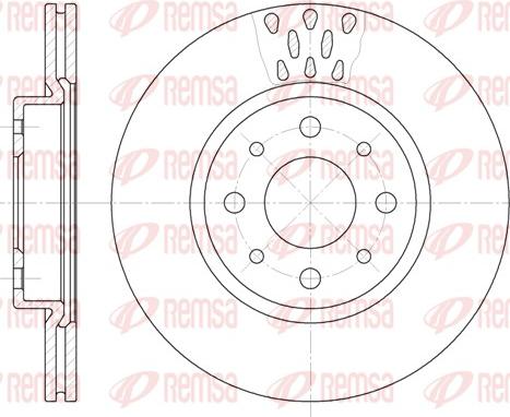 Remsa 6189.10 - Brake Disc autospares.lv