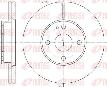 Remsa 6184.10 - Brake Disc autospares.lv