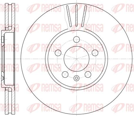 Remsa 61860.10 - Brake Disc autospares.lv