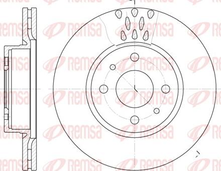 Remsa 6186.10 - Brake Disc autospares.lv