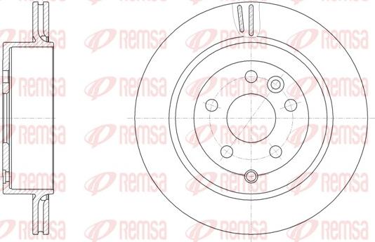 Remsa 61868.10 - Brake Disc autospares.lv