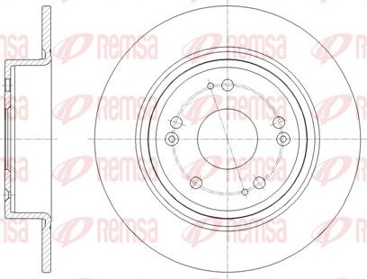 Remsa 61811.00 - Brake Disc autospares.lv