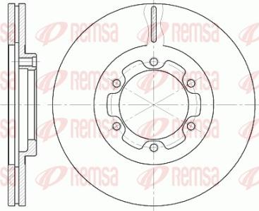 Remsa 6188.10 - Brake Disc autospares.lv