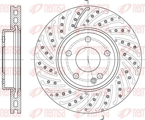 Remsa 61836.10 - Brake Disc autospares.lv