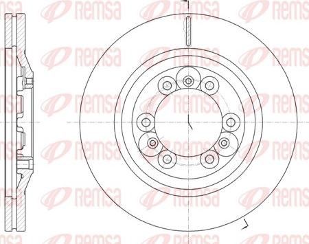 Remsa 61830.10 - Brake Disc autospares.lv