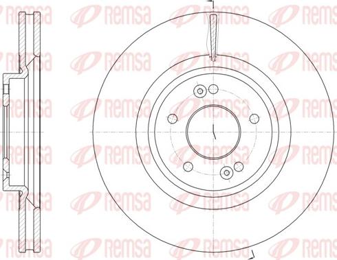 Remsa 61824.10 - Brake Disc autospares.lv