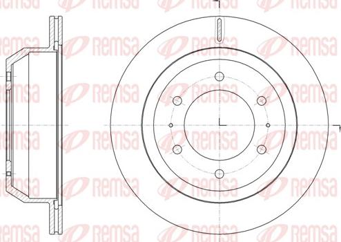 Remsa 61823.10 - Brake Disc autospares.lv