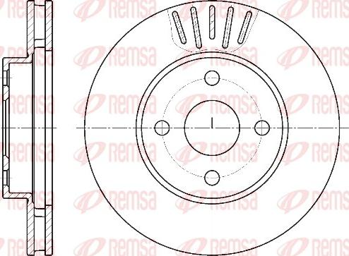 Remsa 61874.10 - Brake Disc autospares.lv