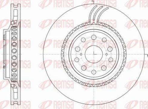 Remsa 61878.10 - Brake Disc autospares.lv