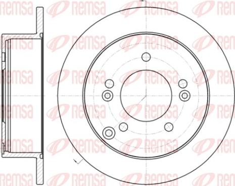 Remsa 61399.00 - Brake Disc autospares.lv