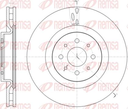 Remsa 61391.10 - Brake Disc autospares.lv