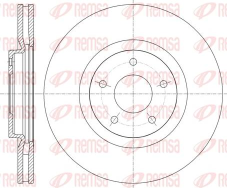 Remsa 61349.10 - Brake Disc autospares.lv