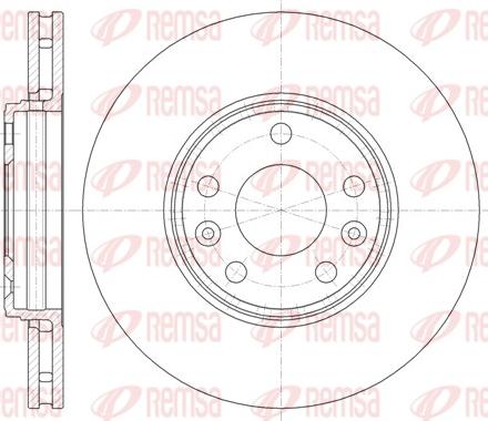 Remsa 61344.10 - Brake Disc autospares.lv