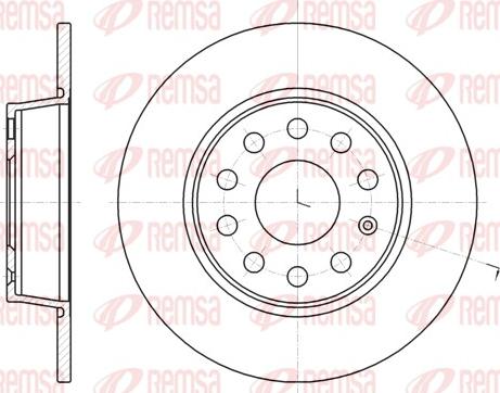 Remsa 61340.00 - Brake Disc autospares.lv