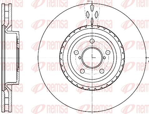 Remsa 61341.10 - Brake Disc autospares.lv