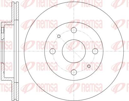 Remsa 61355.10 - Brake Disc autospares.lv