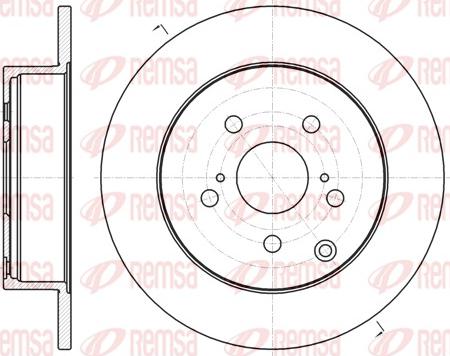 Remsa 61350.00 - Brake Disc autospares.lv