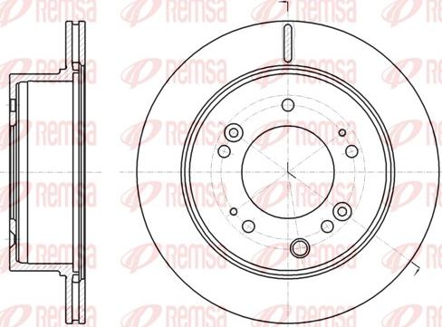 Remsa 61306.10 - Brake Disc autospares.lv