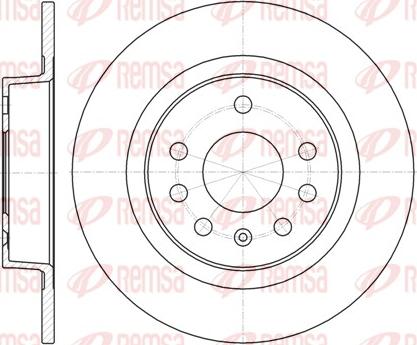 Remsa 61317.00 - Brake Disc autospares.lv