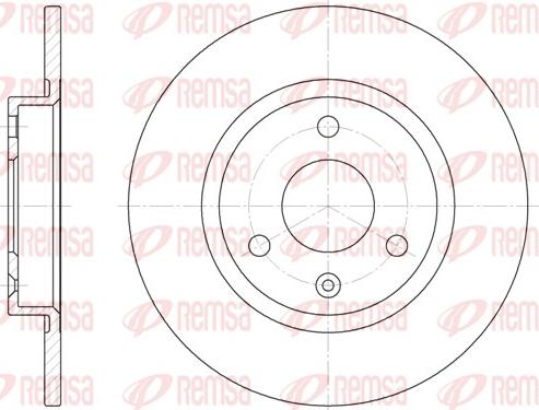 Remsa 6129.00 - Brake Disc autospares.lv