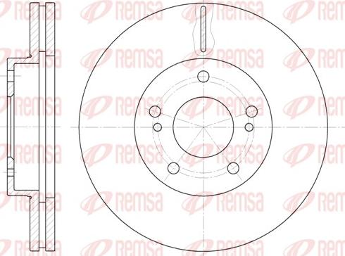 Remsa 61242.10 - Brake Disc autospares.lv