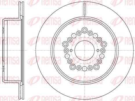 Remsa 61254.10 - Brake Disc autospares.lv