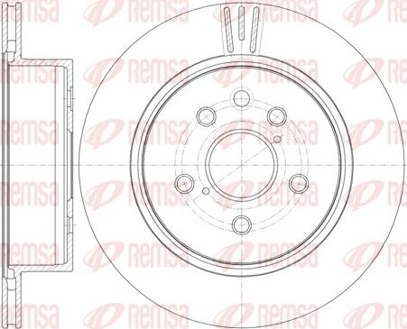 Remsa 61255.10 - Brake Disc autospares.lv