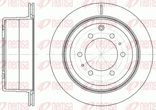 Remsa 61256.10 - Brake Disc autospares.lv