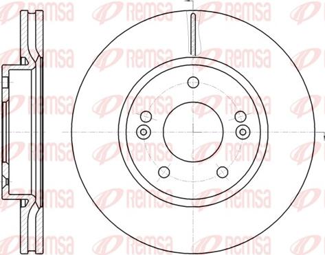 Remsa 61208.10 - Brake Disc autospares.lv