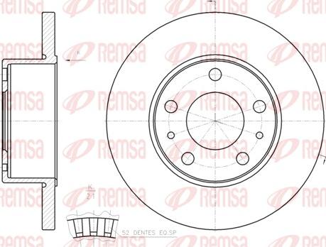 Remsa 61202.00 - Brake Disc autospares.lv